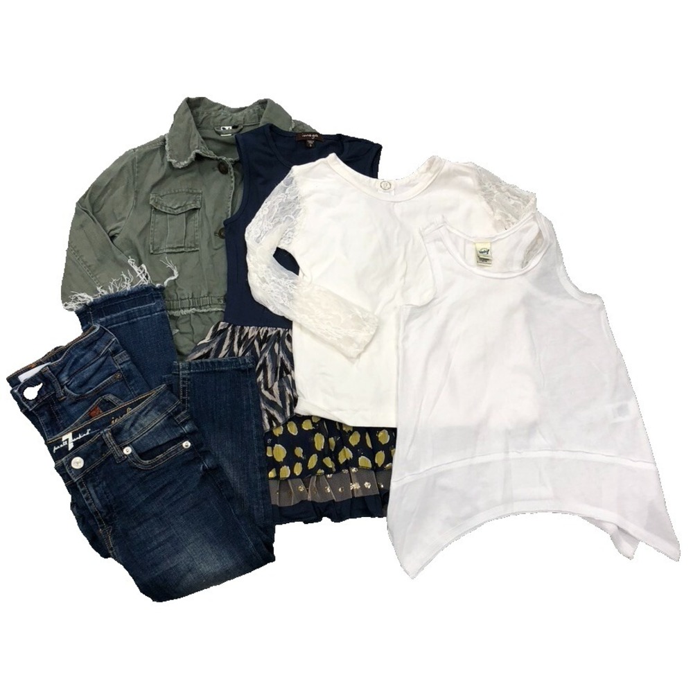 Jean Bourget Imoga Kavio DL1961 7 For All Mankind Outfit Lot Girls 5 School Rock